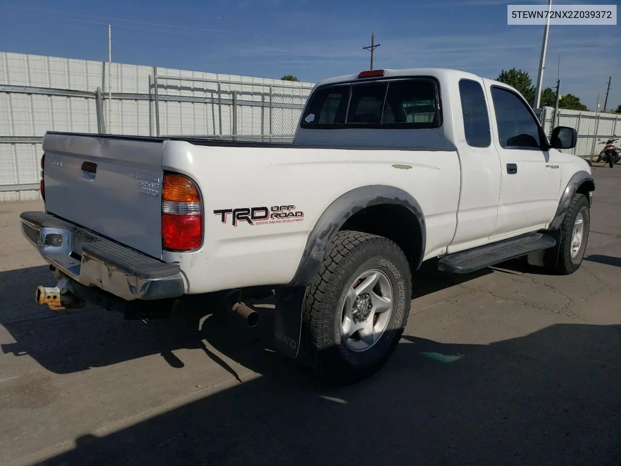 2002 Toyota Tacoma Xtracab VIN: 5TEWN72NX2Z039372 Lot: 70515314