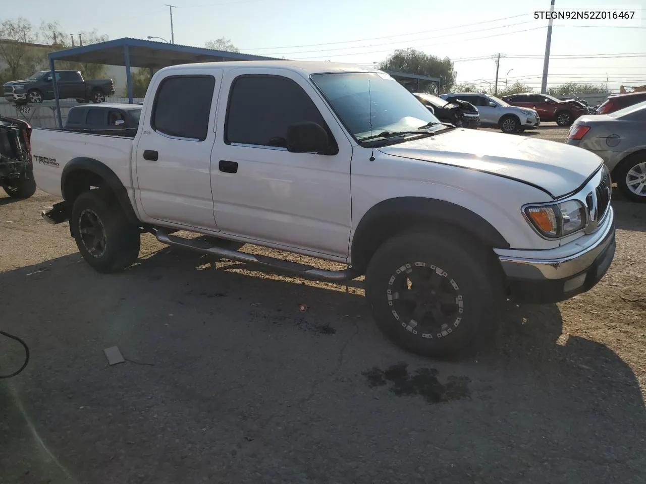 2002 Toyota Tacoma Double Cab Prerunner VIN: 5TEGN92N52Z016467 Lot: 70622594