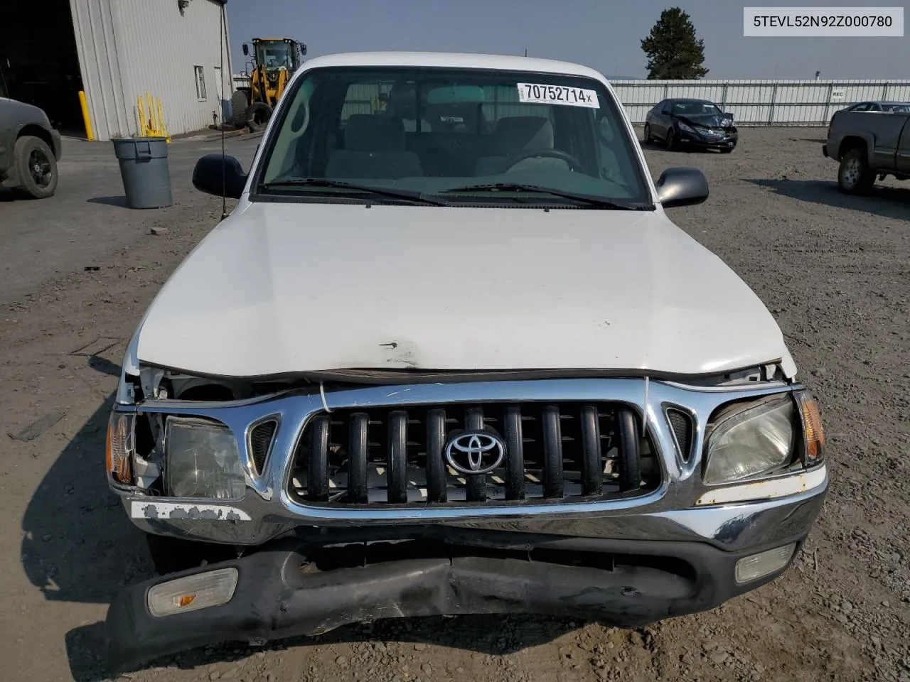 2002 Toyota Tacoma Xtracab VIN: 5TEVL52N92Z000780 Lot: 70752714