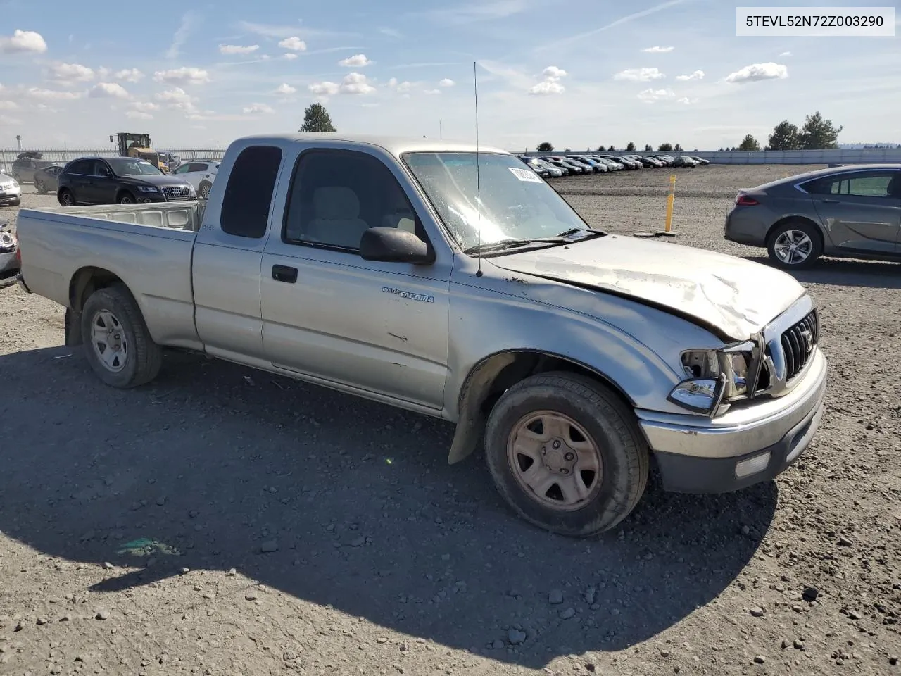 2002 Toyota Tacoma Xtracab VIN: 5TEVL52N72Z003290 Lot: 70892924