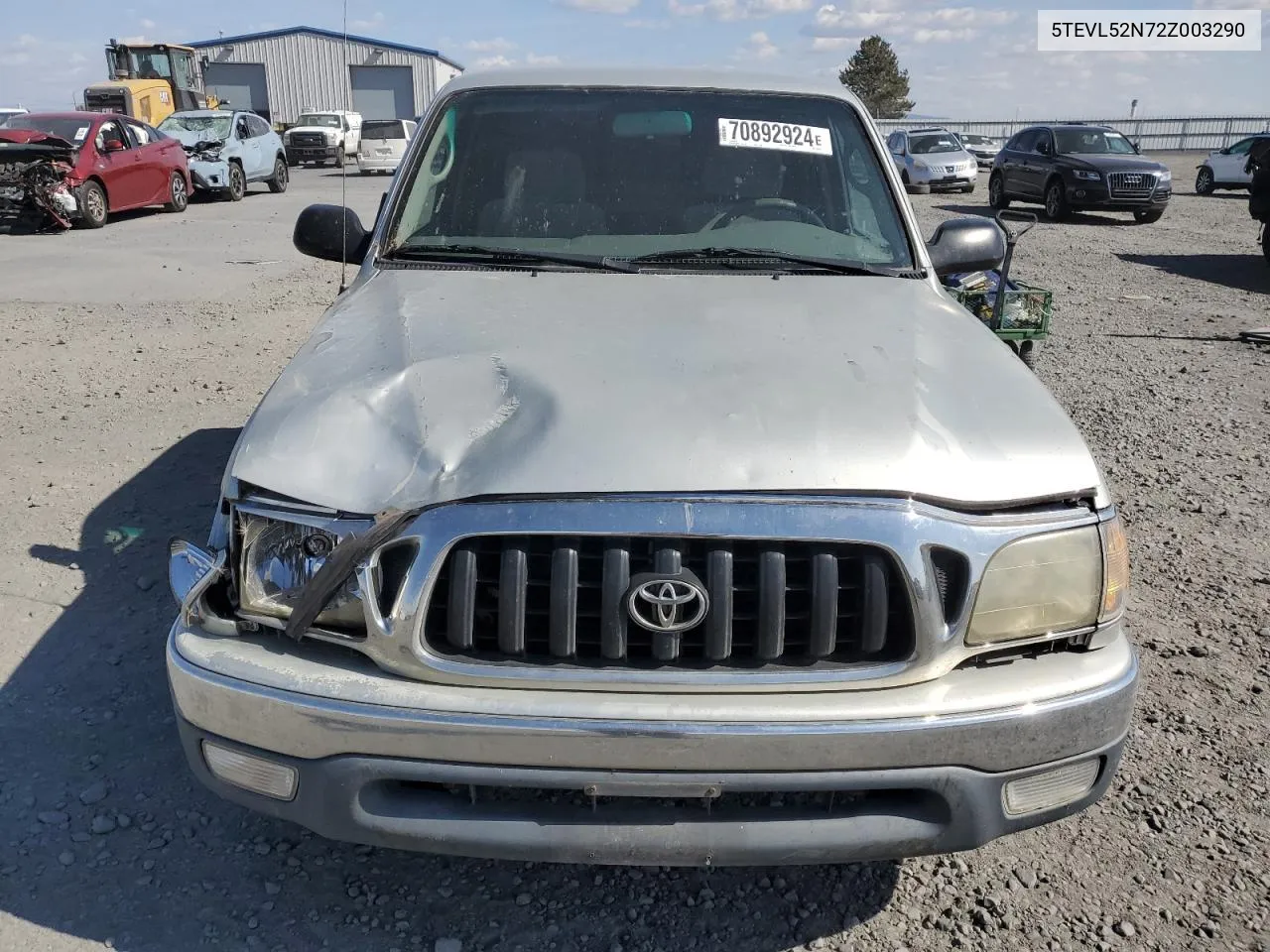 2002 Toyota Tacoma Xtracab VIN: 5TEVL52N72Z003290 Lot: 70892924