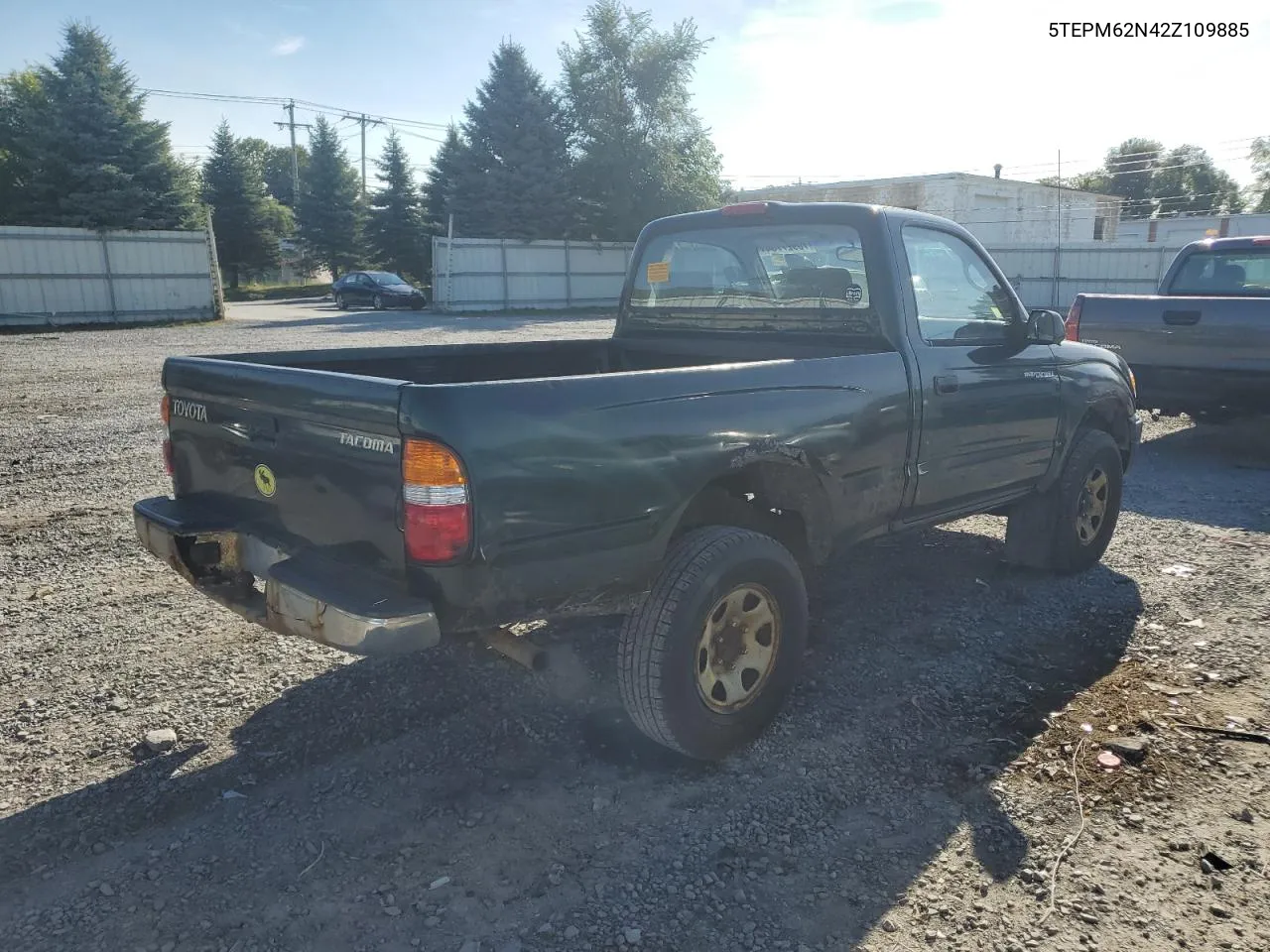 2002 Toyota Tacoma VIN: 5TEPM62N42Z109885 Lot: 70927734