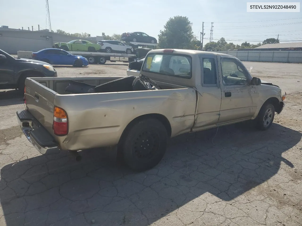 2002 Toyota Tacoma Xtracab VIN: 5TEVL52N92Z048490 Lot: 71268674