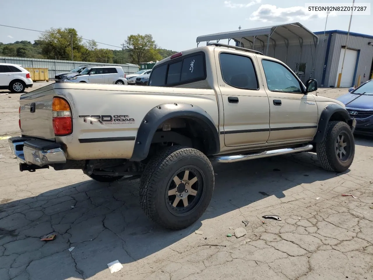 2002 Toyota Tacoma Double Cab Prerunner VIN: 5TEGN92N82Z017287 Lot: 71271794