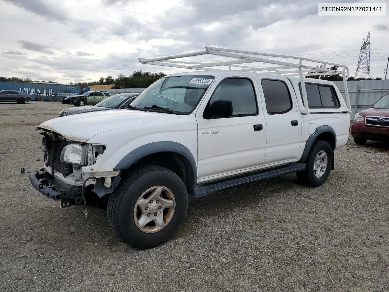 2002 Toyota Tacoma Double Cab Prerunner VIN: 5TEGN92N12Z021441 Lot: 71668054