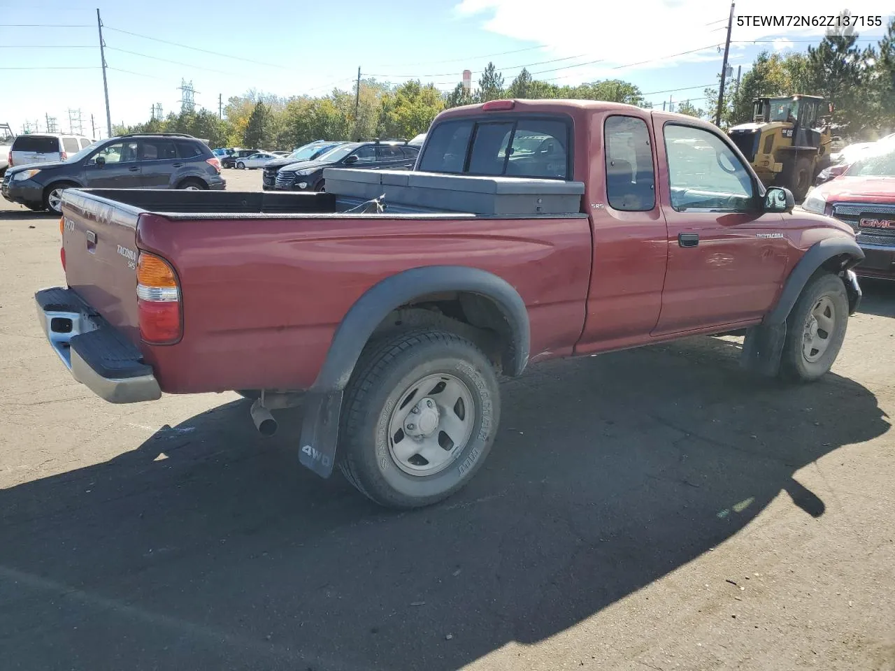 2002 Toyota Tacoma Xtracab VIN: 5TEWM72N62Z137155 Lot: 71744544