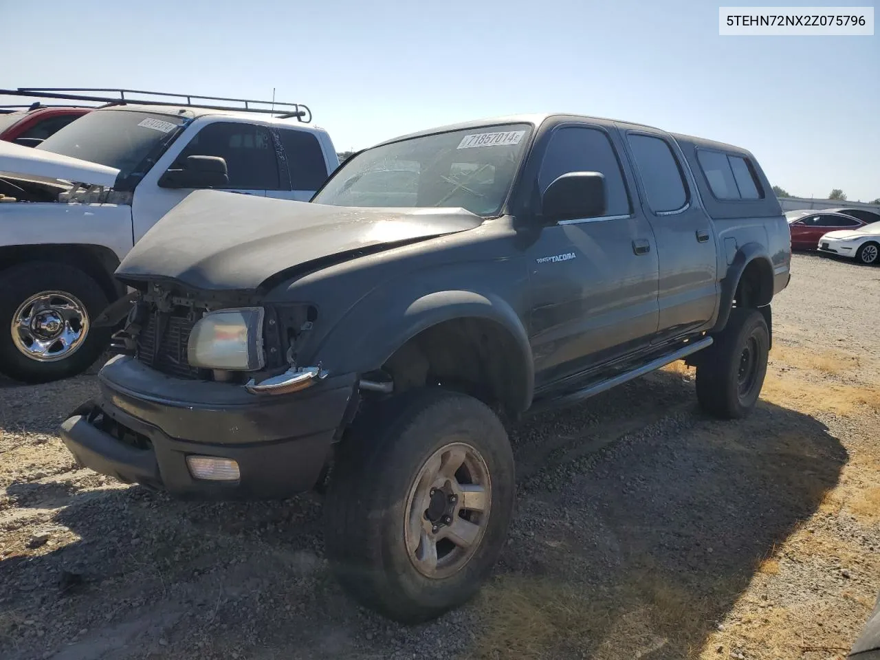 2002 Toyota Tacoma Double Cab VIN: 5TEHN72NX2Z075796 Lot: 71857014