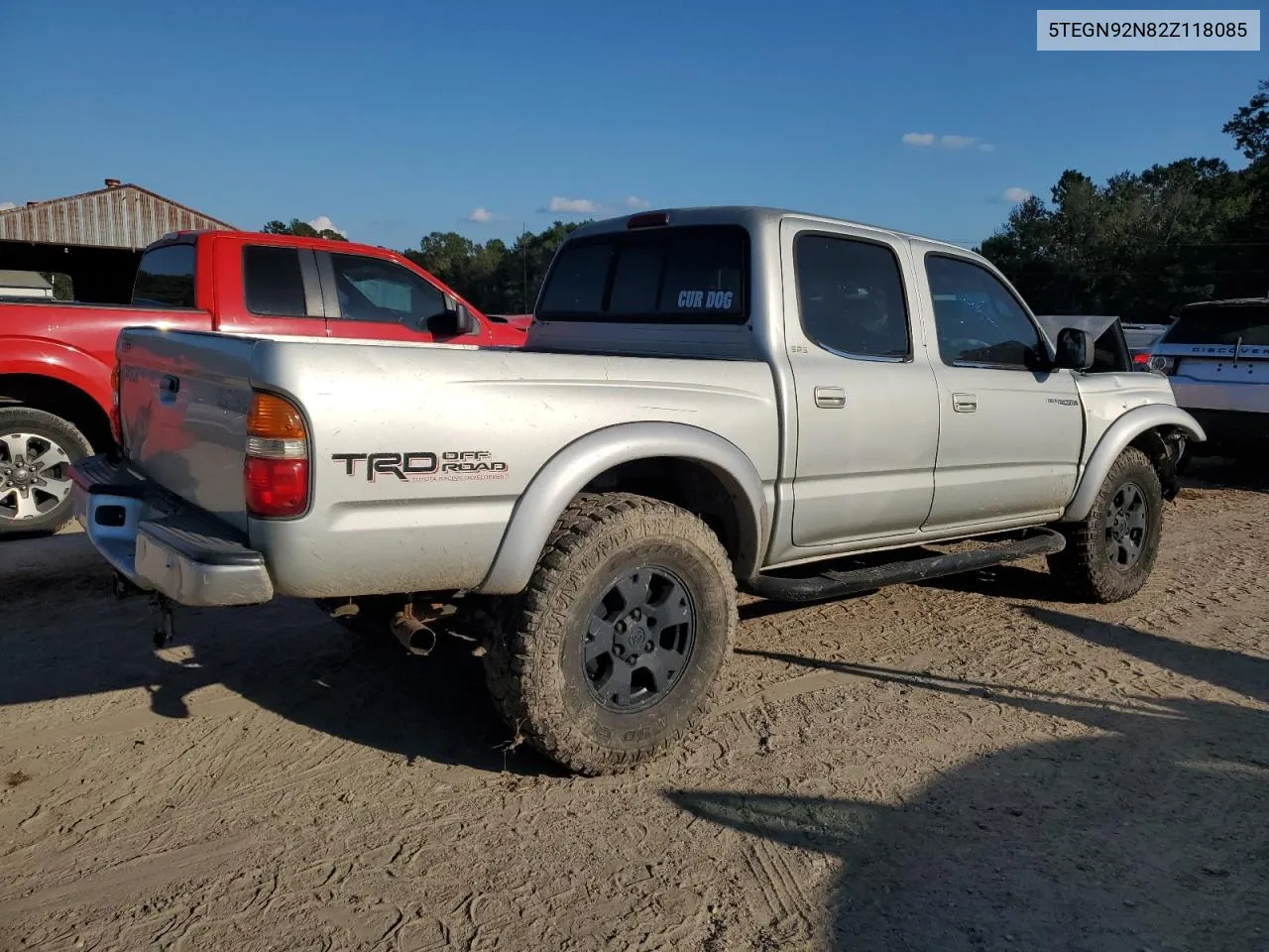 2002 Toyota Tacoma Double Cab Prerunner VIN: 5TEGN92N82Z118085 Lot: 72209974