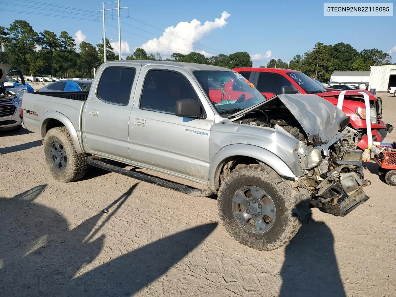 2002 Toyota Tacoma Double Cab Prerunner VIN: 5TEGN92N82Z118085 Lot: 72209974