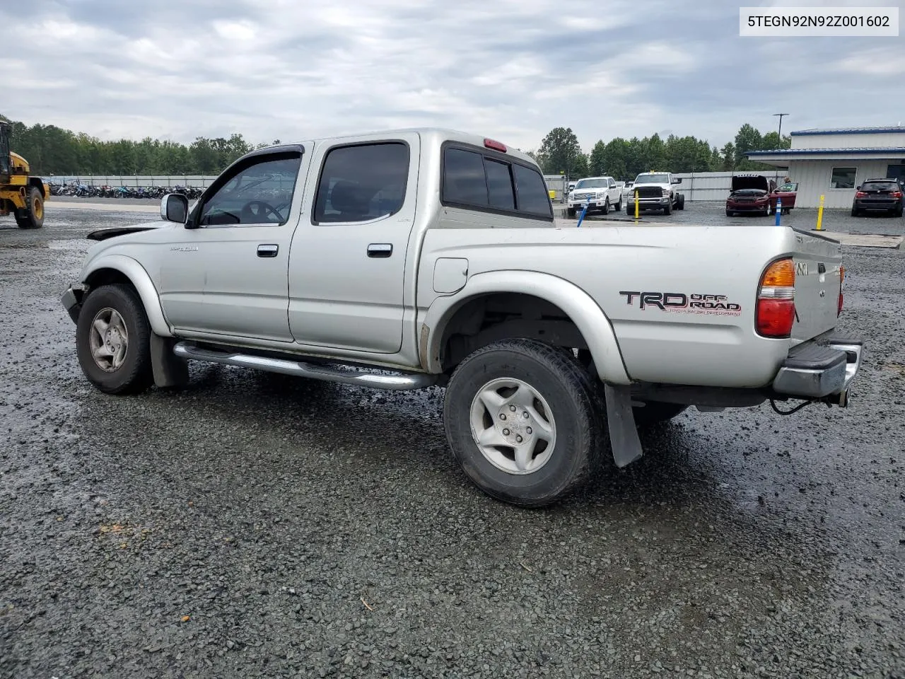 2002 Toyota Tacoma Double Cab Prerunner VIN: 5TEGN92N92Z001602 Lot: 72583154