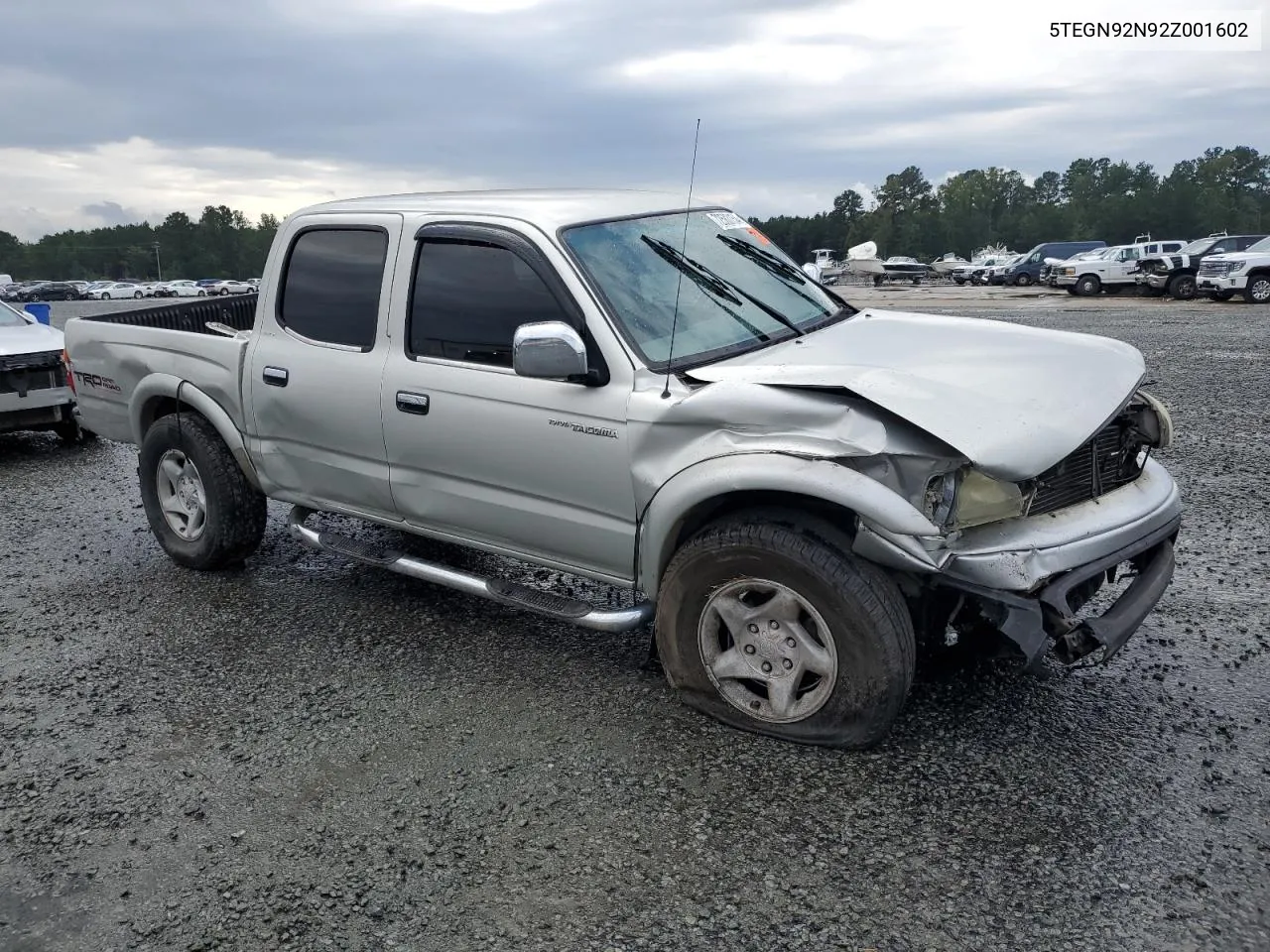 2002 Toyota Tacoma Double Cab Prerunner VIN: 5TEGN92N92Z001602 Lot: 72583154