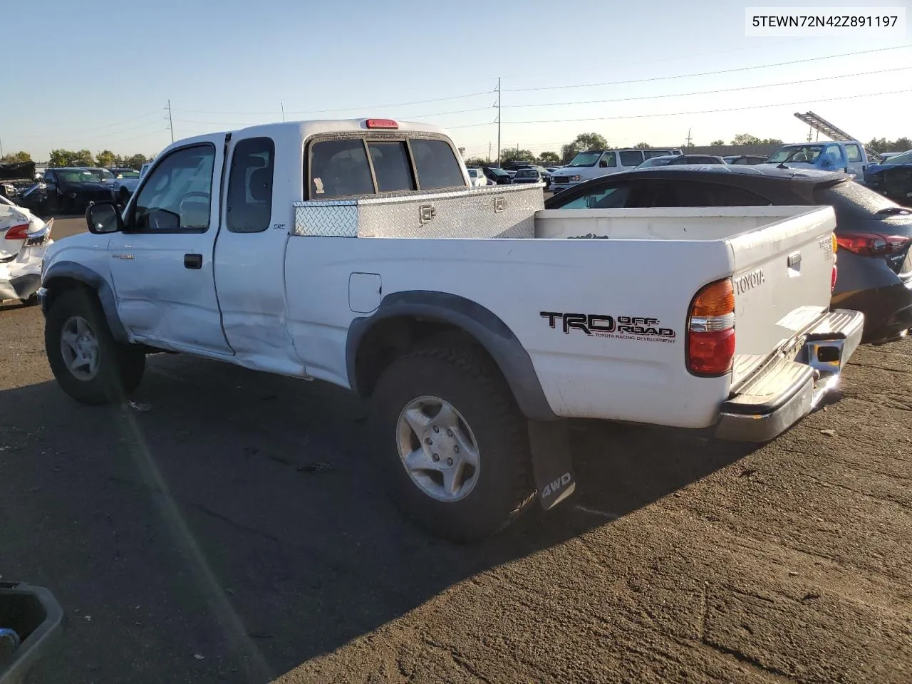 2002 Toyota Tacoma Xtracab VIN: 5TEWN72N42Z891197 Lot: 72642194