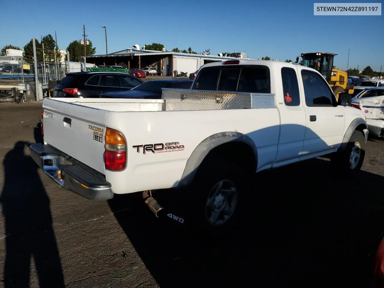 2002 Toyota Tacoma Xtracab VIN: 5TEWN72N42Z891197 Lot: 72642194