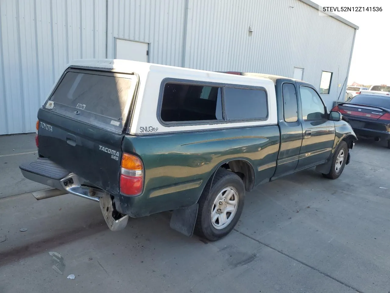 2002 Toyota Tacoma Xtracab VIN: 5TEVL52N12Z141536 Lot: 72838384