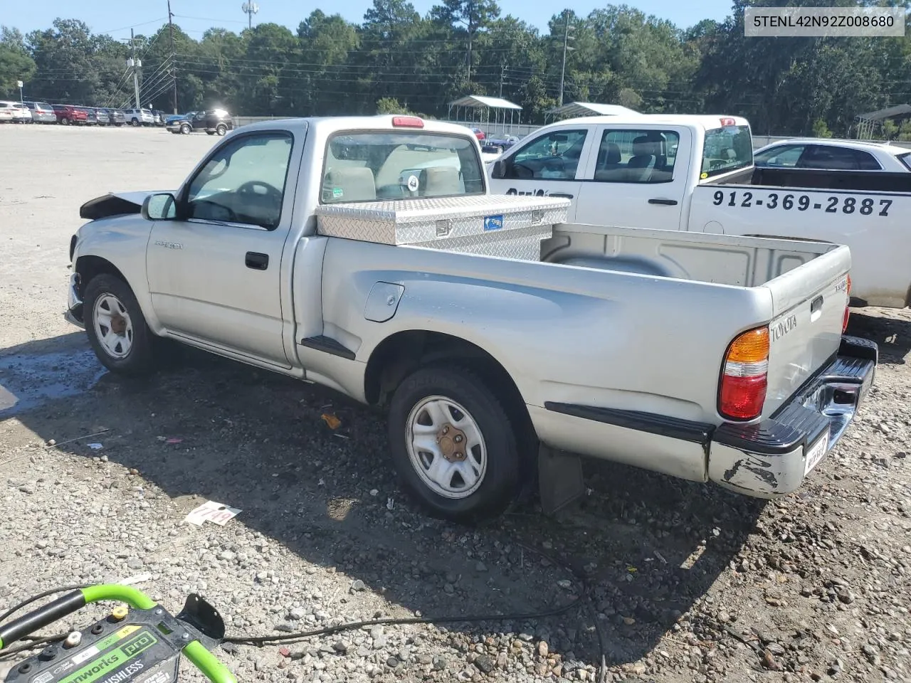 2002 Toyota Tacoma VIN: 5TENL42N92Z008680 Lot: 72852344