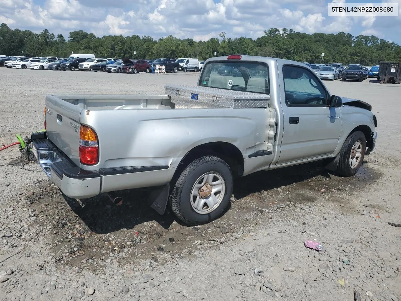 2002 Toyota Tacoma VIN: 5TENL42N92Z008680 Lot: 72852344