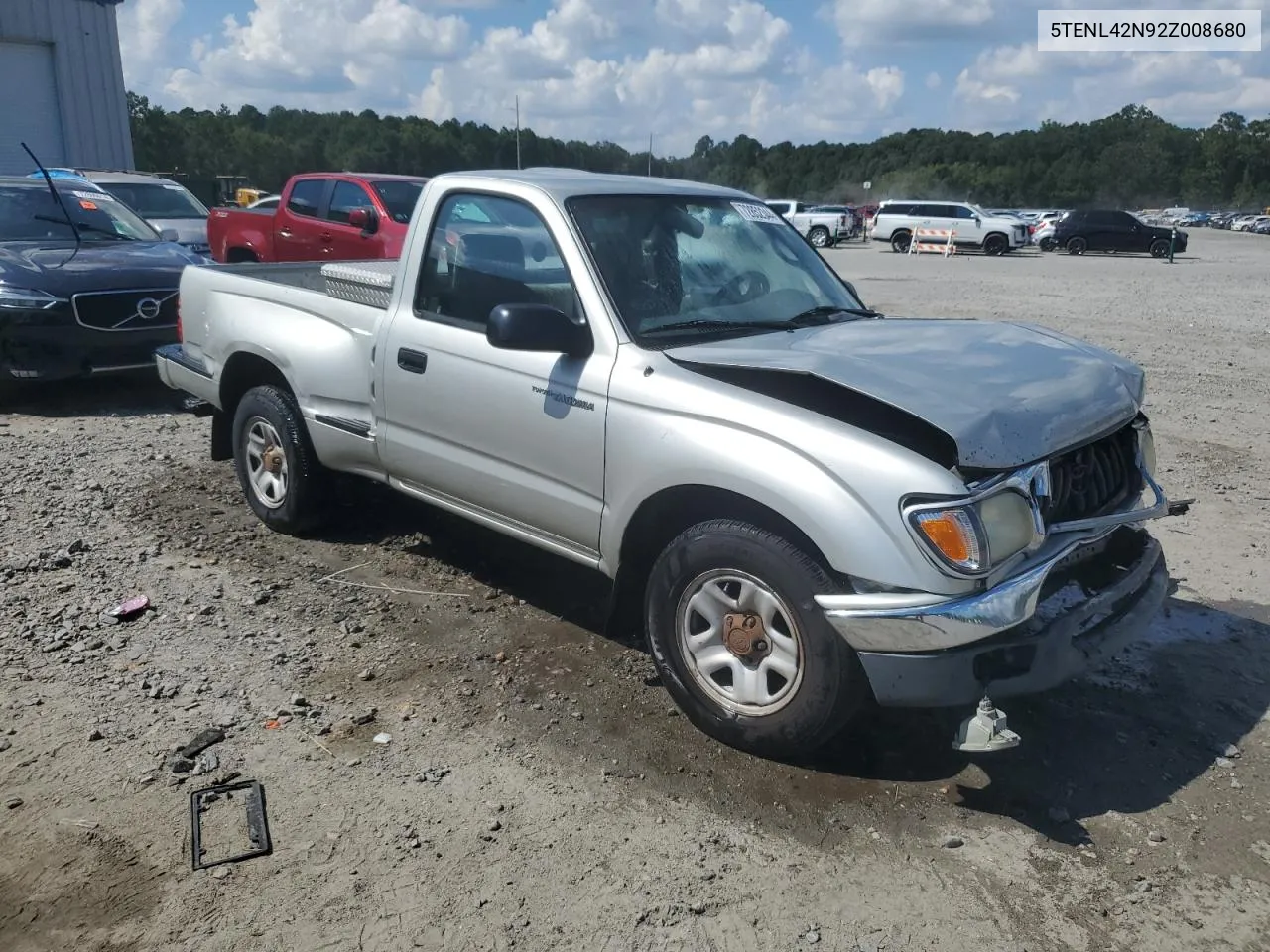 2002 Toyota Tacoma VIN: 5TENL42N92Z008680 Lot: 72852344