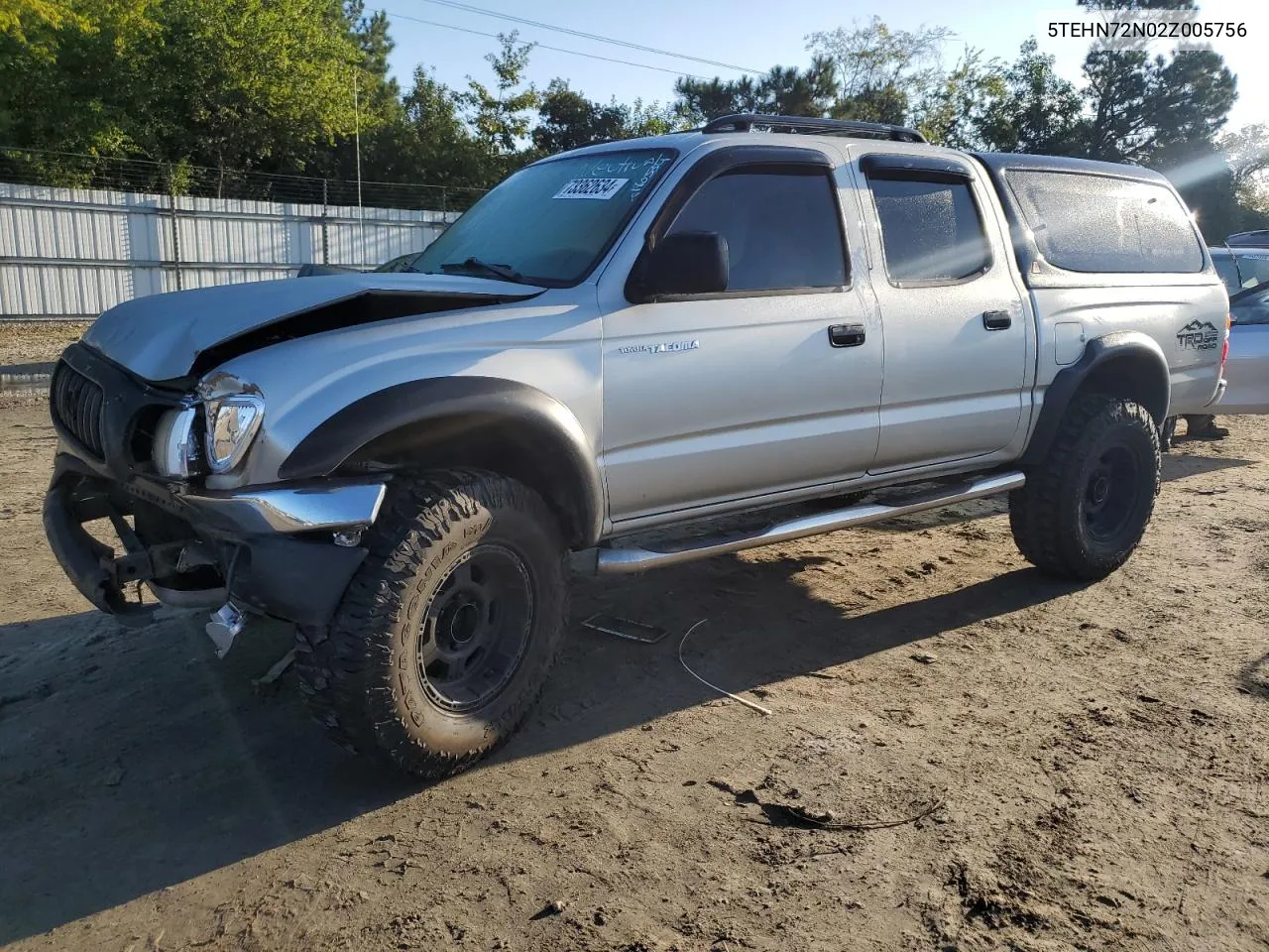 2002 Toyota Tacoma Double Cab VIN: 5TEHN72N02Z005756 Lot: 73362634