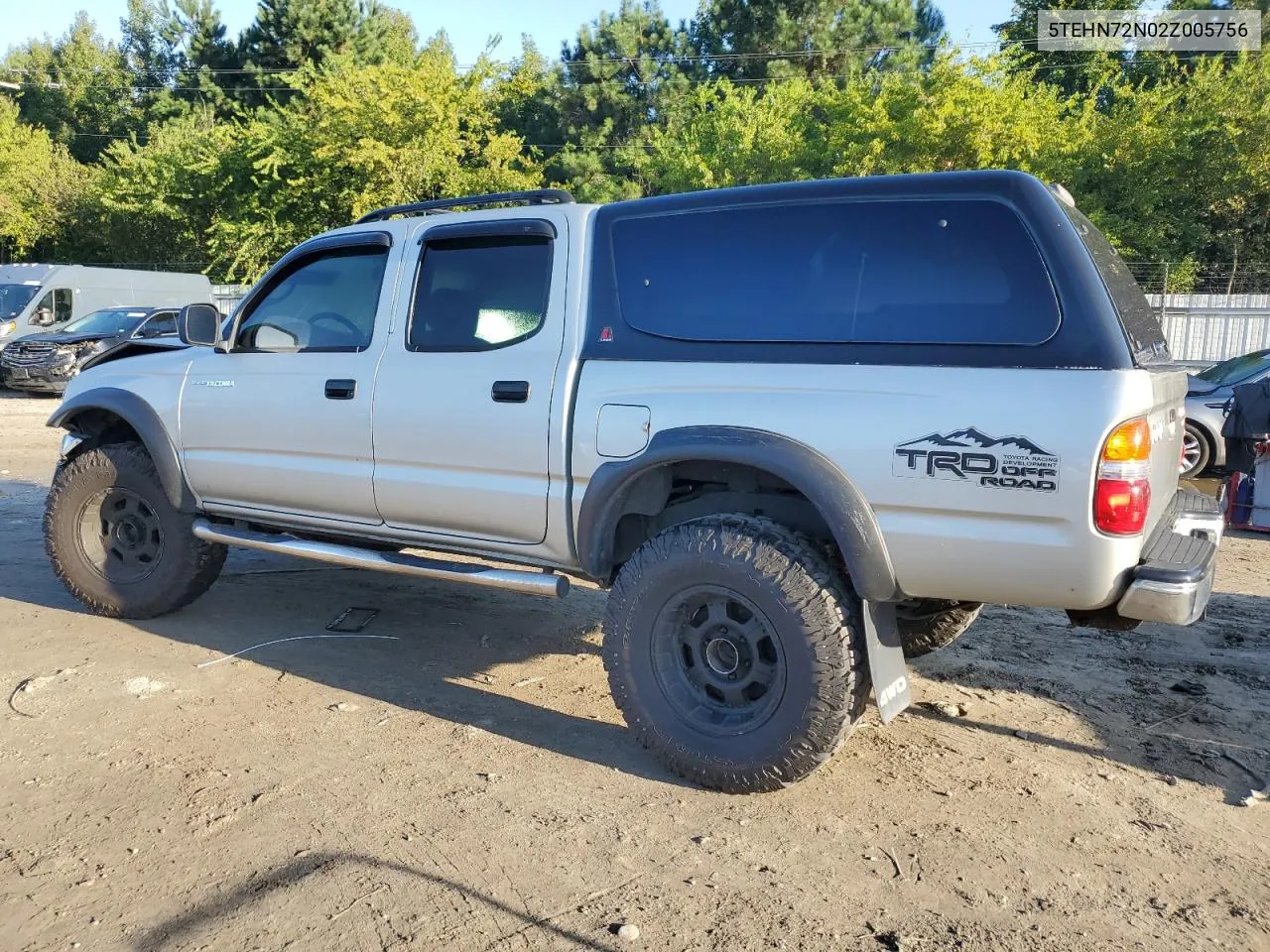 2002 Toyota Tacoma Double Cab VIN: 5TEHN72N02Z005756 Lot: 73362634