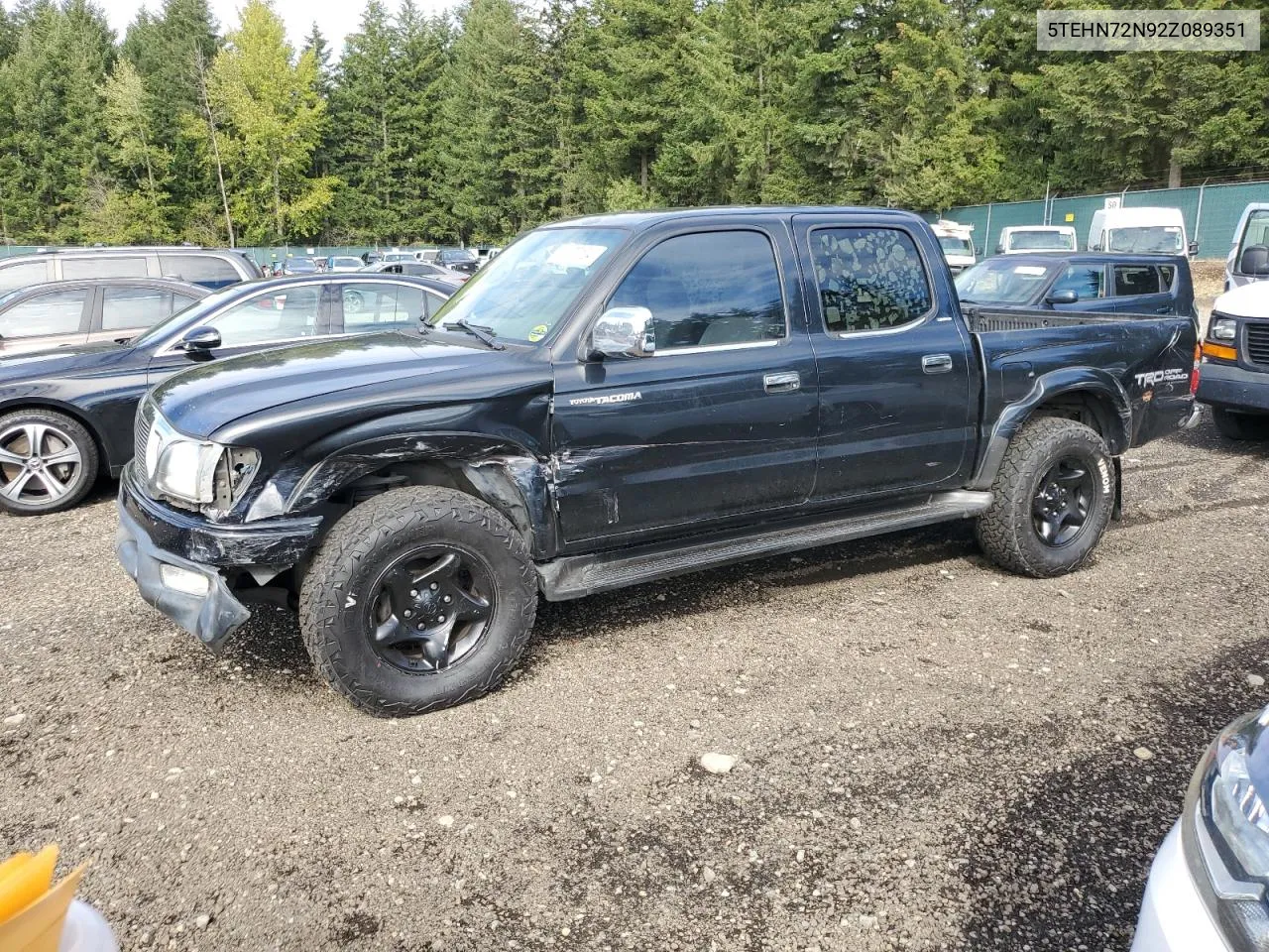 2002 Toyota Tacoma Double Cab VIN: 5TEHN72N92Z089351 Lot: 73370104