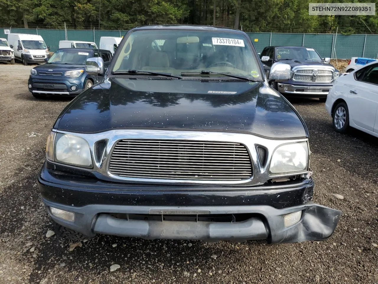 2002 Toyota Tacoma Double Cab VIN: 5TEHN72N92Z089351 Lot: 73370104