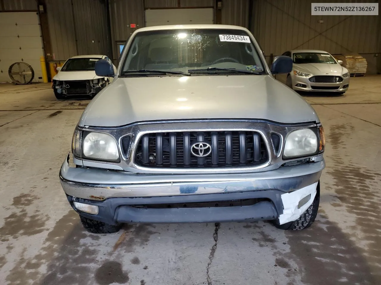 2002 Toyota Tacoma Xtracab VIN: 5TEWN72N52Z136267 Lot: 73849434