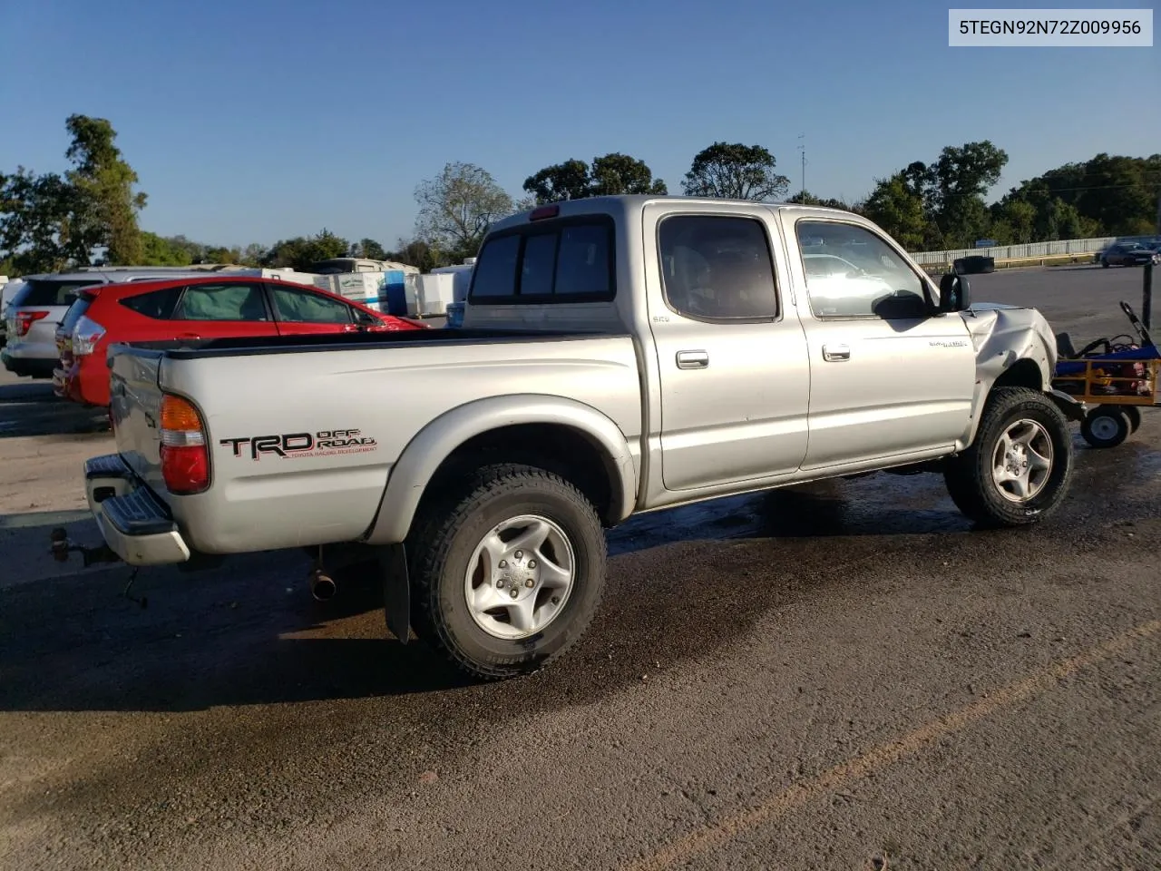 2002 Toyota Tacoma Double Cab Prerunner VIN: 5TEGN92N72Z009956 Lot: 73991324