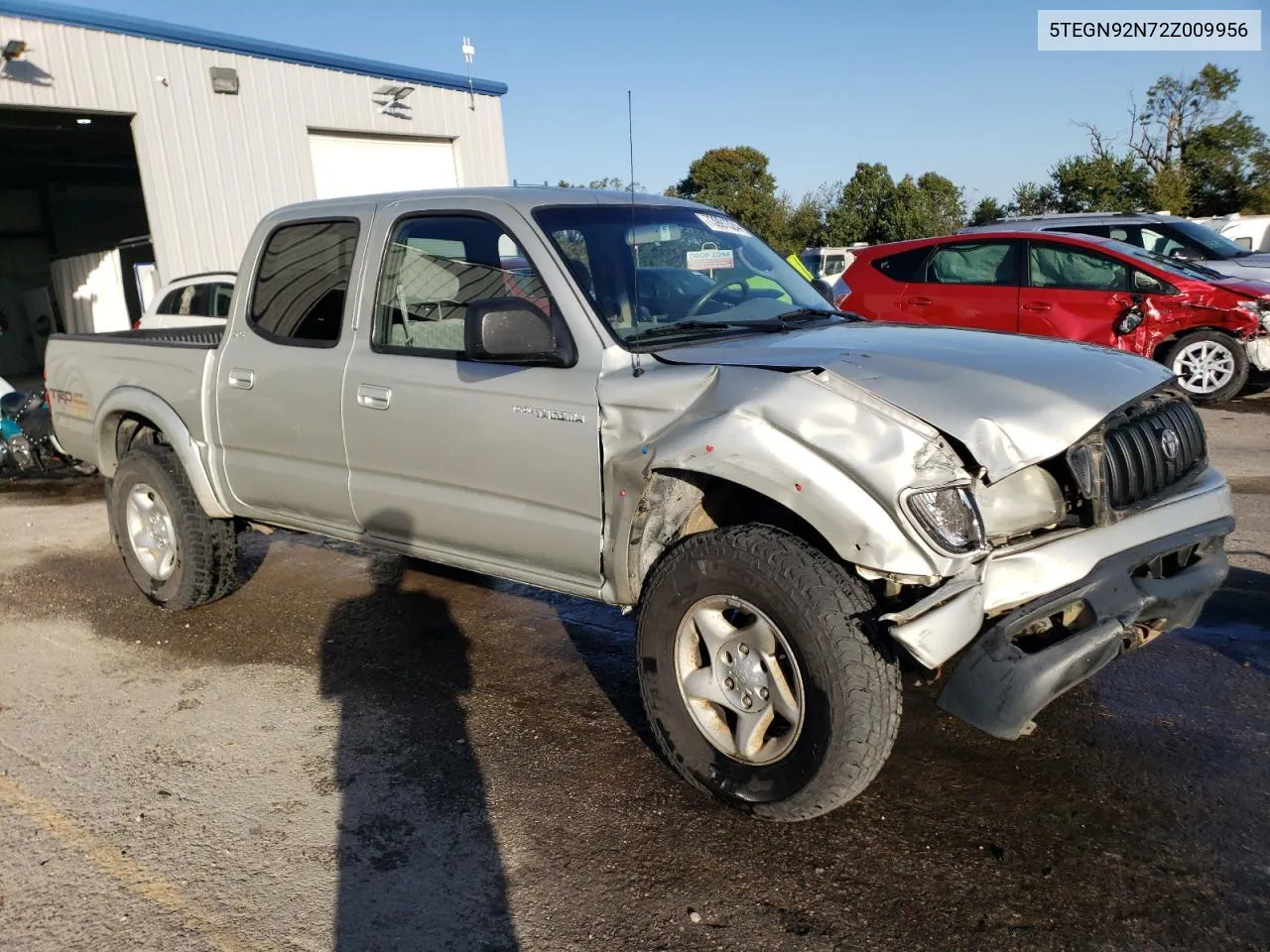 2002 Toyota Tacoma Double Cab Prerunner VIN: 5TEGN92N72Z009956 Lot: 73991324