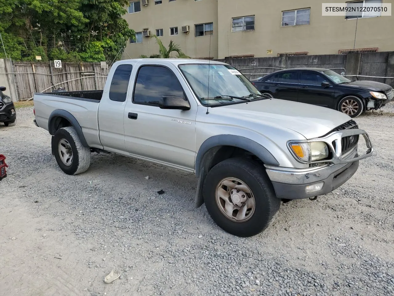 2002 Toyota Tacoma Xtracab Prerunner VIN: 5TESM92N12Z070510 Lot: 74436994