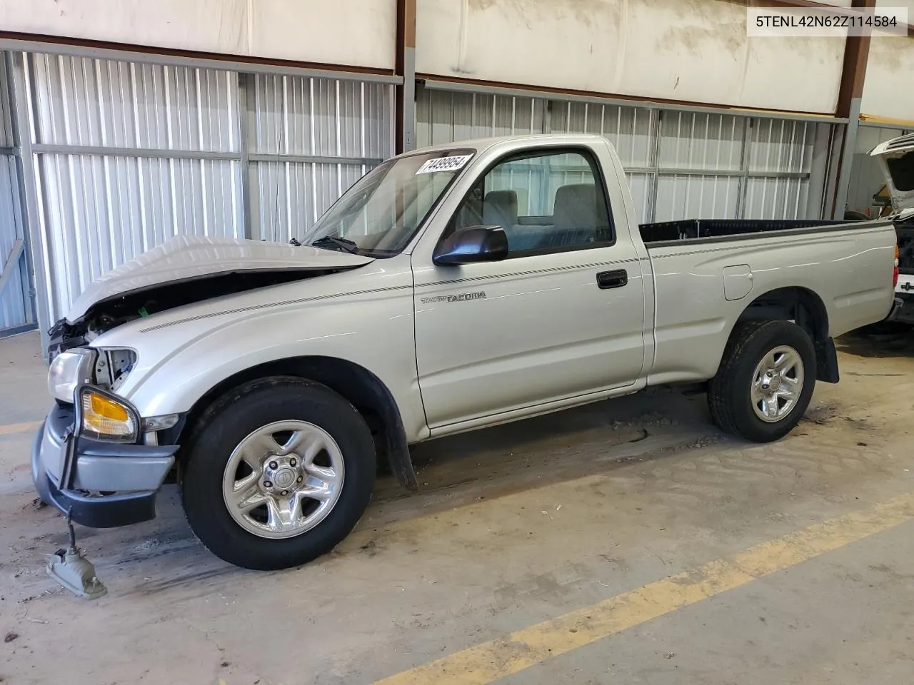 2002 Toyota Tacoma VIN: 5TENL42N62Z114584 Lot: 74499954