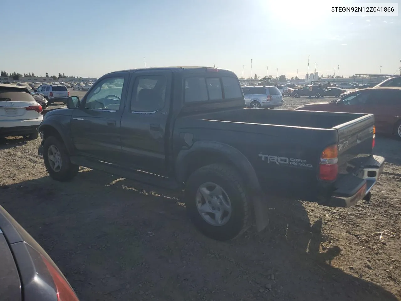 2002 Toyota Tacoma Double Cab Prerunner VIN: 5TEGN92N12Z041866 Lot: 74621574