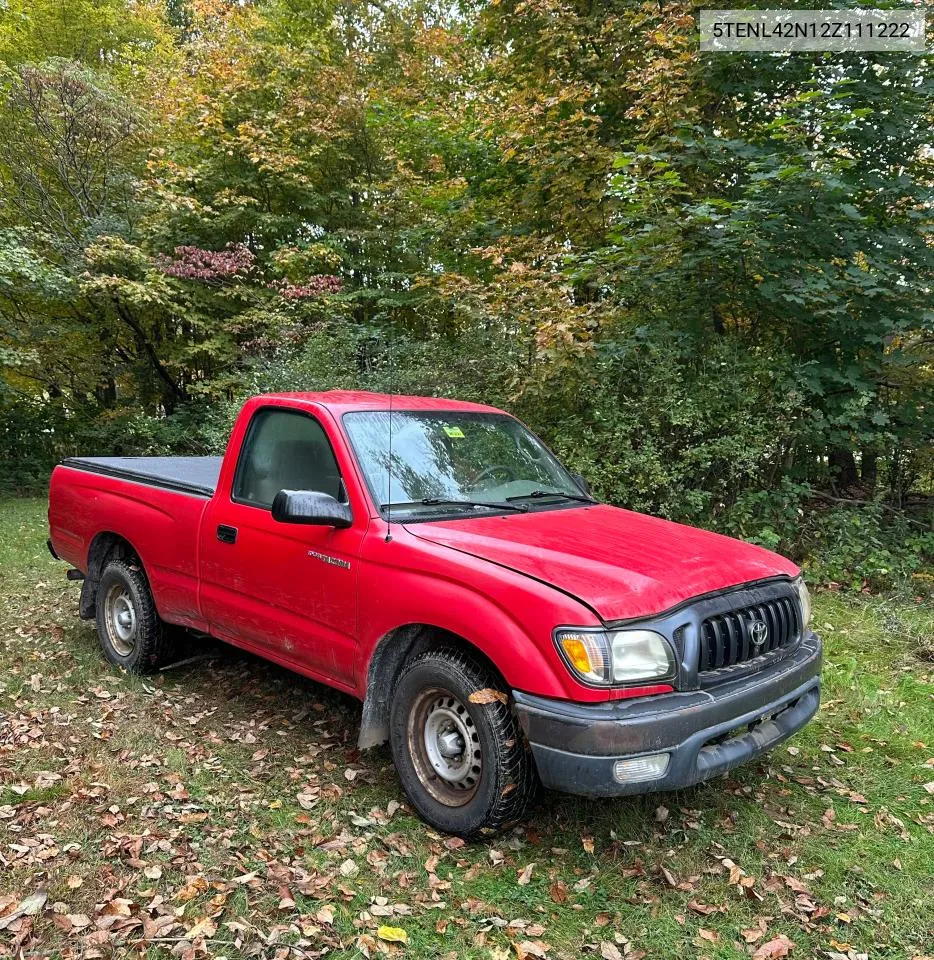 2002 Toyota Tacoma VIN: 5TENL42N12Z111222 Lot: 74767994