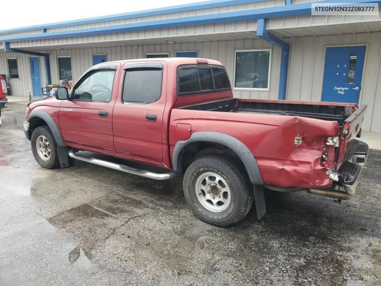 2002 Toyota Tacoma Double Cab Prerunner VIN: 5TEGN92N32Z083777 Lot: 74833244