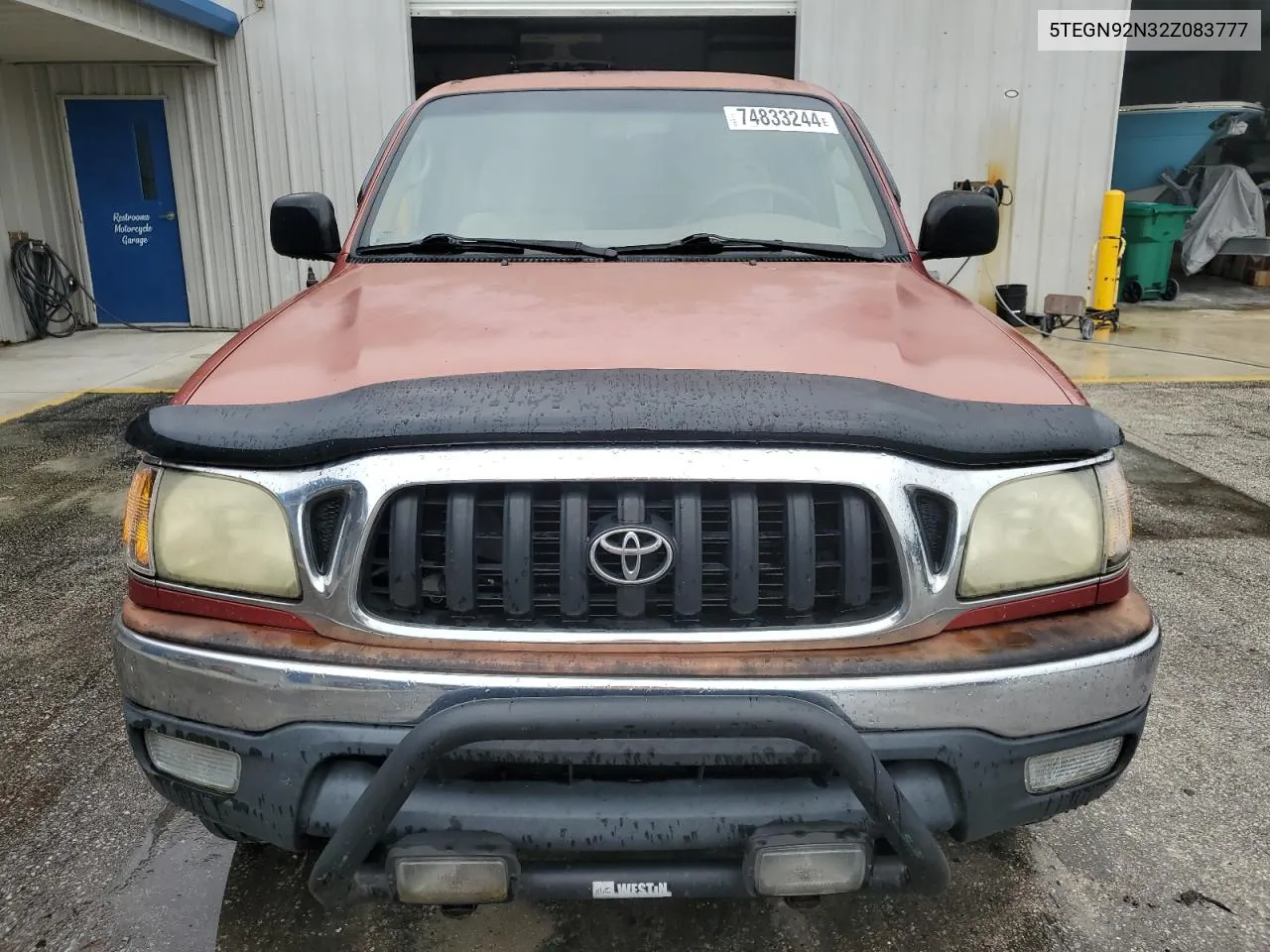 2002 Toyota Tacoma Double Cab Prerunner VIN: 5TEGN92N32Z083777 Lot: 74833244