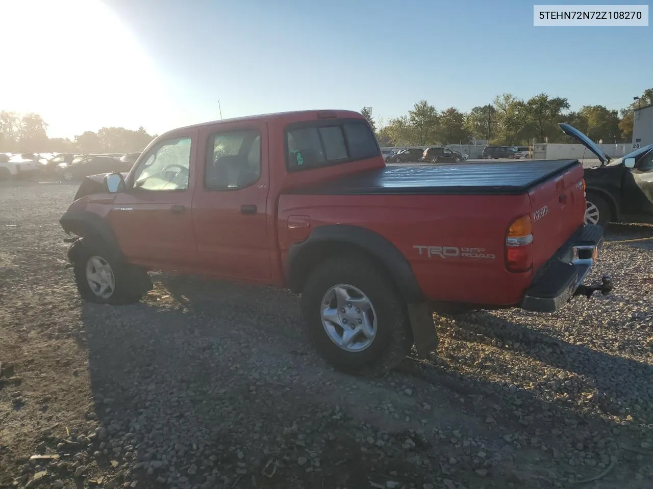 2002 Toyota Tacoma Double Cab VIN: 5TEHN72N72Z108270 Lot: 75171854