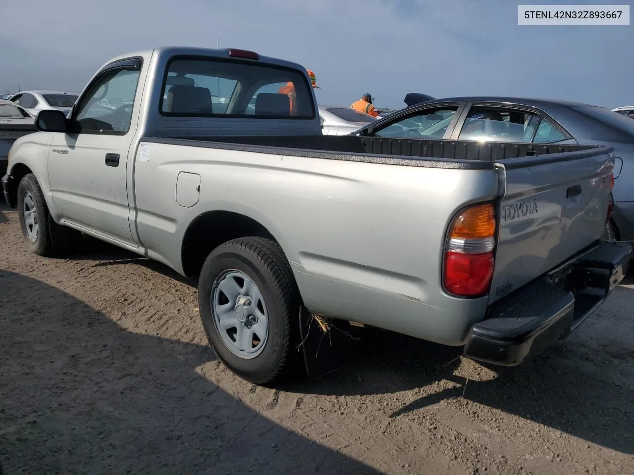 2002 Toyota Tacoma VIN: 5TENL42N32Z893667 Lot: 75232514