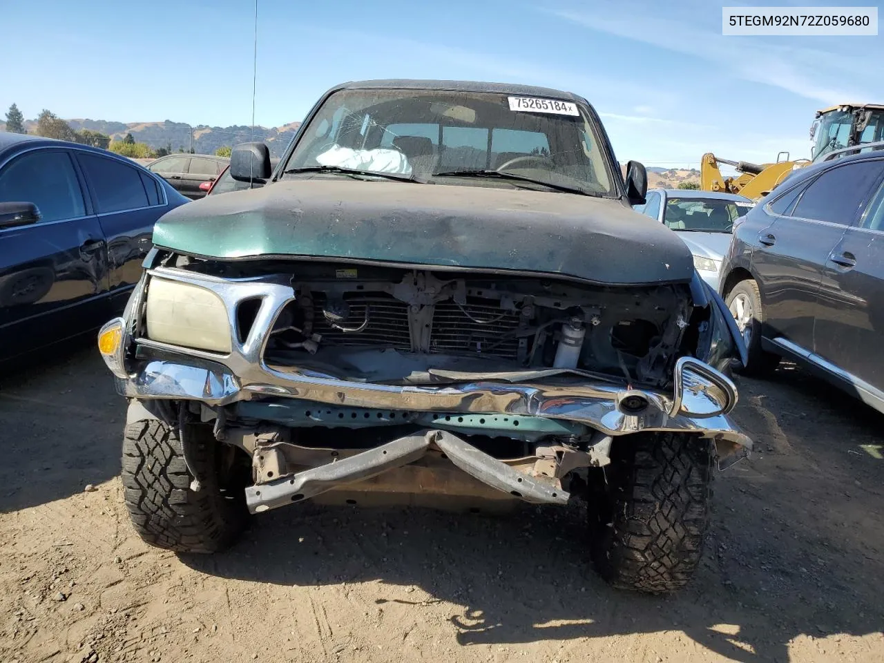 2002 Toyota Tacoma Double Cab Prerunner VIN: 5TEGM92N72Z059680 Lot: 75265184