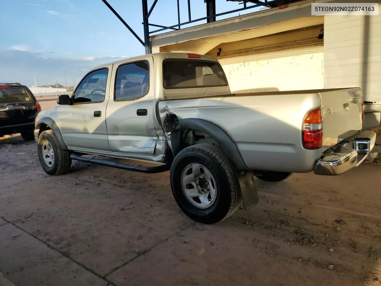 2002 Toyota Tacoma Double Cab Prerunner VIN: 5TEGN92N02Z074163 Lot: 75429564