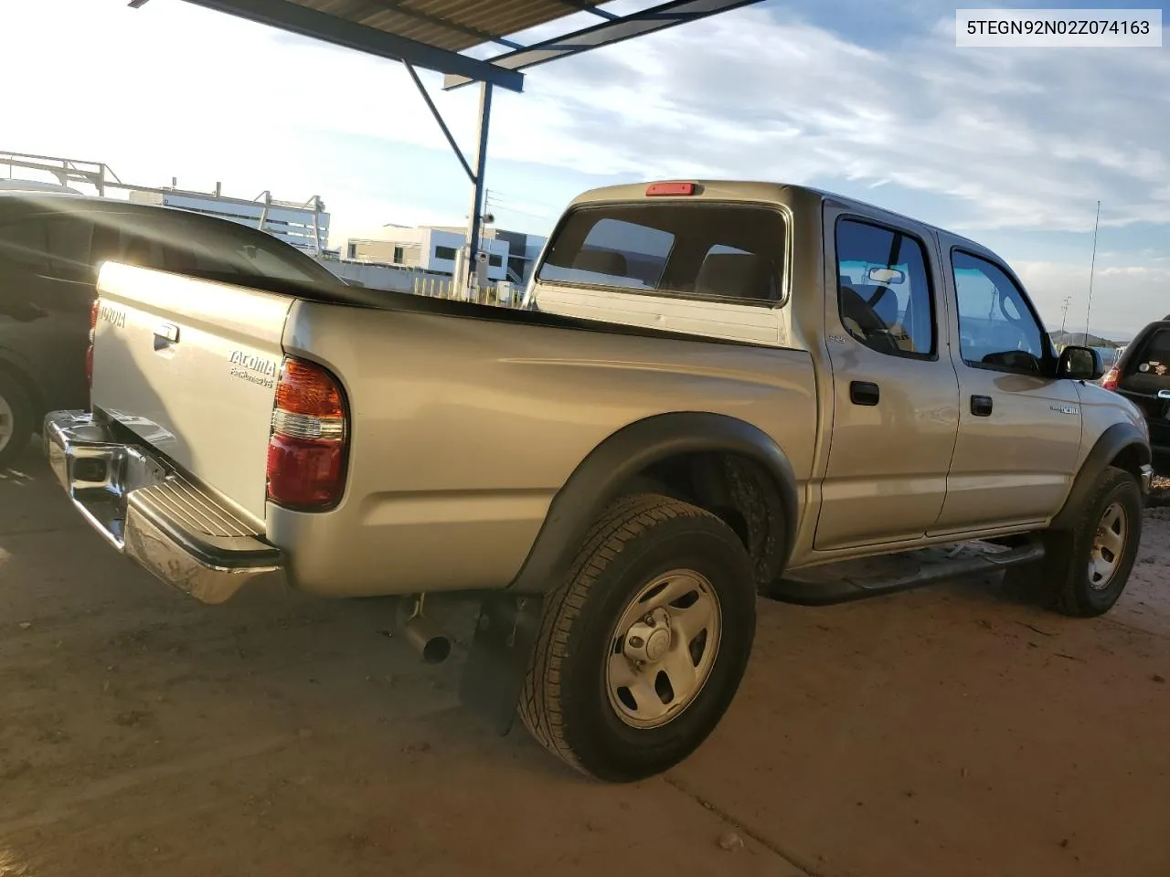 2002 Toyota Tacoma Double Cab Prerunner VIN: 5TEGN92N02Z074163 Lot: 75429564