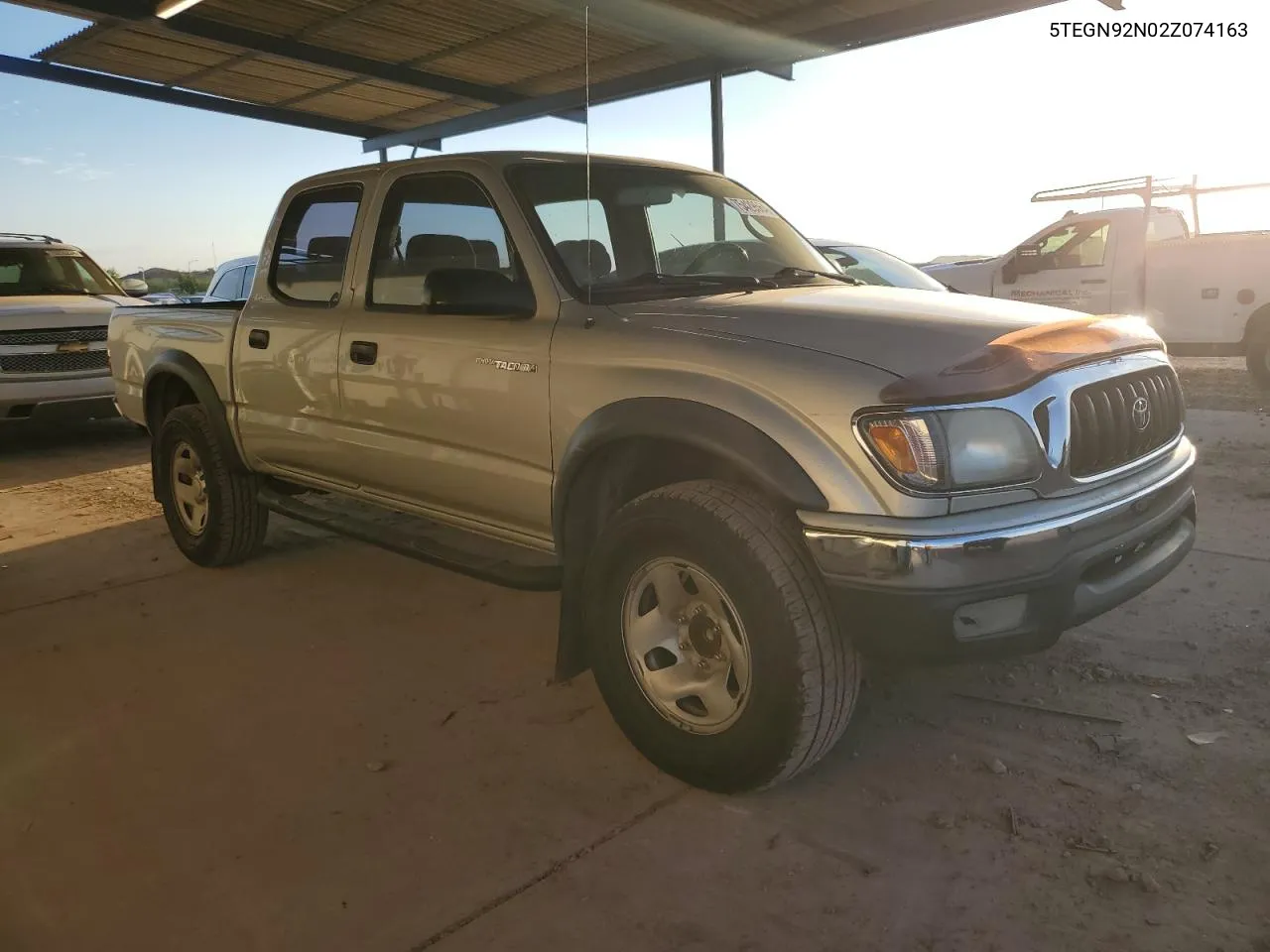 2002 Toyota Tacoma Double Cab Prerunner VIN: 5TEGN92N02Z074163 Lot: 75429564