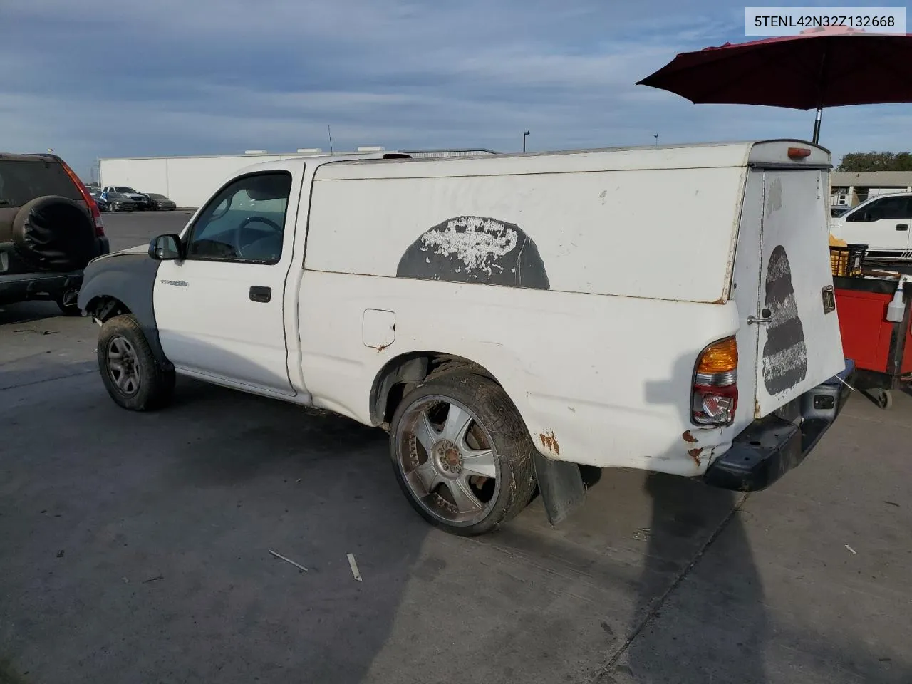 2002 Toyota Tacoma VIN: 5TENL42N32Z132668 Lot: 75738024