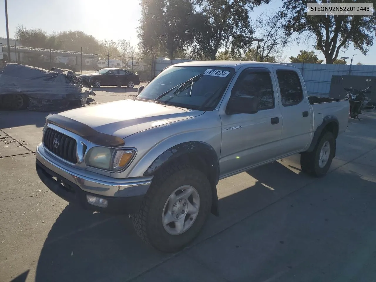 2002 Toyota Tacoma Double Cab Prerunner VIN: 5TEGN92N52Z019448 Lot: 76710224