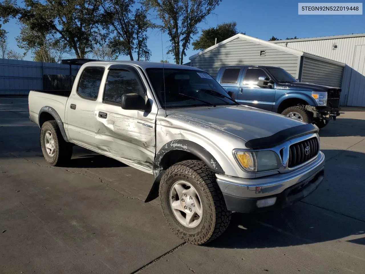 2002 Toyota Tacoma Double Cab Prerunner VIN: 5TEGN92N52Z019448 Lot: 76710224