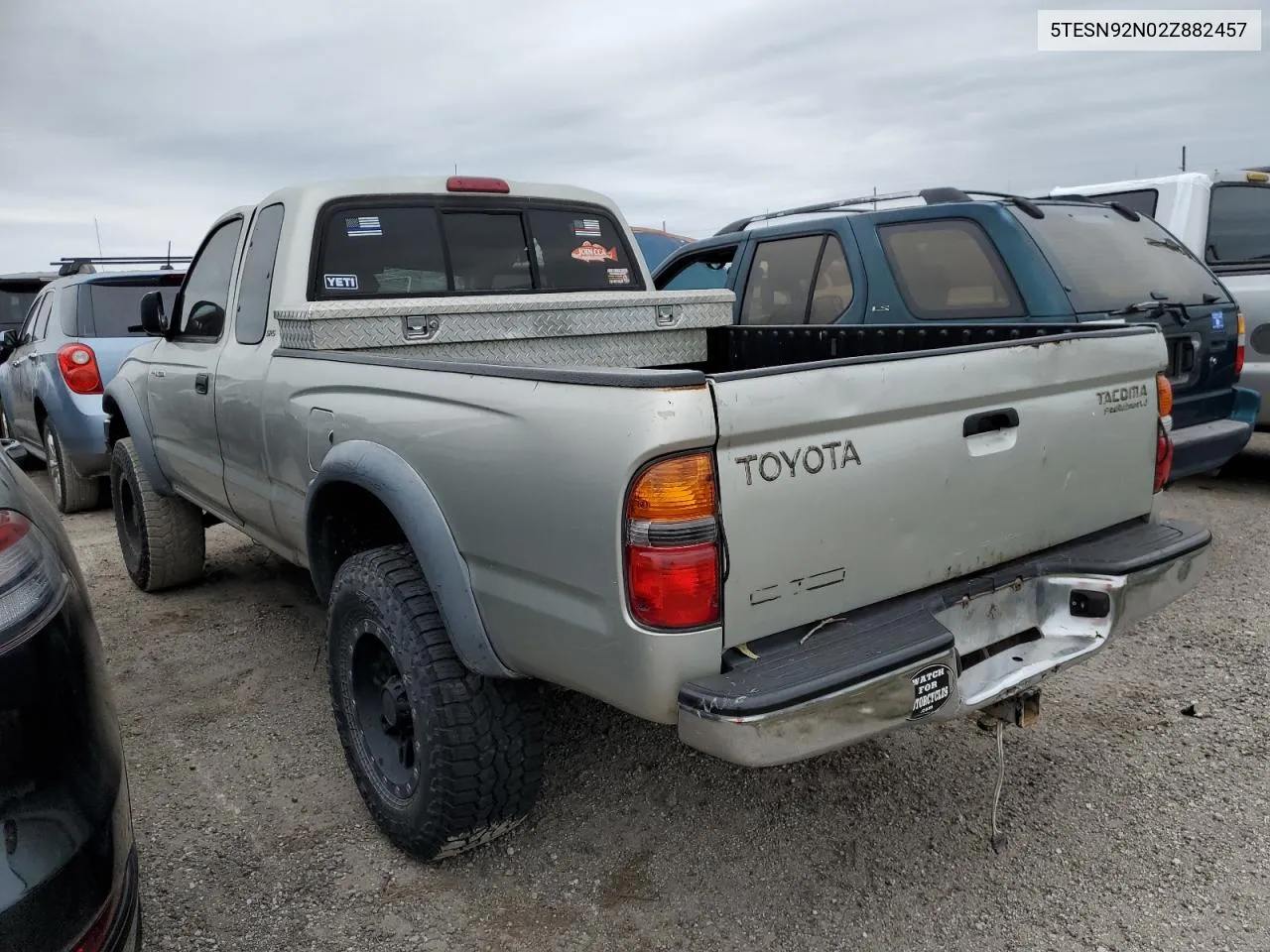 2002 Toyota Tacoma Xtracab Prerunner VIN: 5TESN92N02Z882457 Lot: 76812314