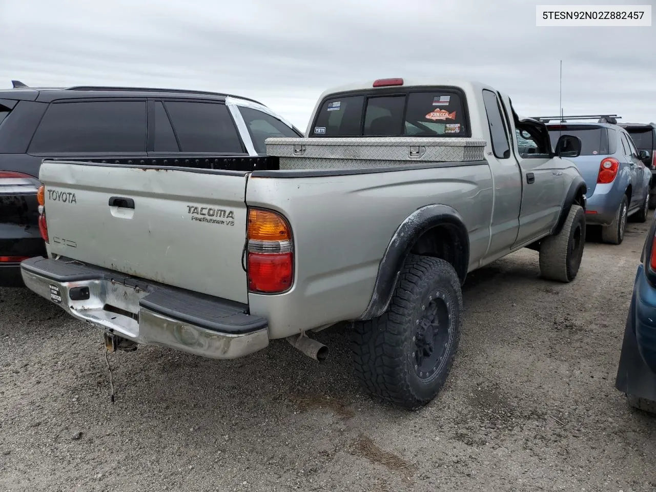 2002 Toyota Tacoma Xtracab Prerunner VIN: 5TESN92N02Z882457 Lot: 76812314