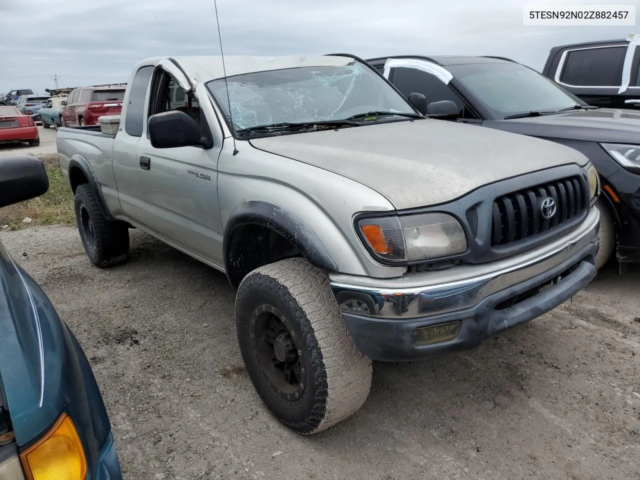 2002 Toyota Tacoma Xtracab Prerunner VIN: 5TESN92N02Z882457 Lot: 76812314