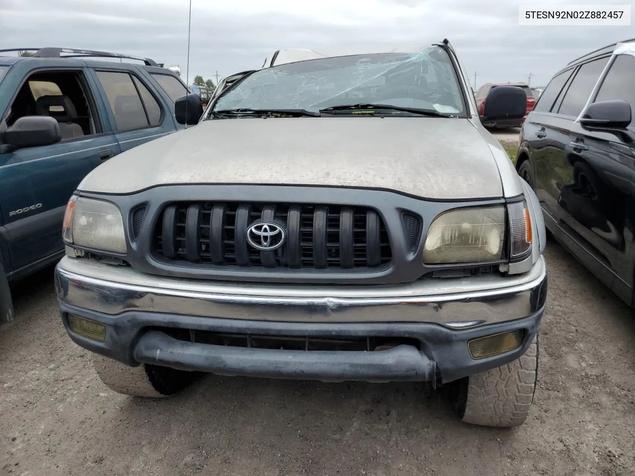 2002 Toyota Tacoma Xtracab Prerunner VIN: 5TESN92N02Z882457 Lot: 76812314