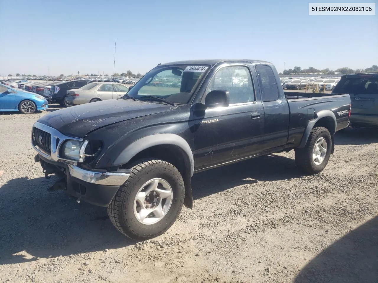 2002 Toyota Tacoma Xtracab Prerunner VIN: 5TESM92NX2Z082106 Lot: 76956874