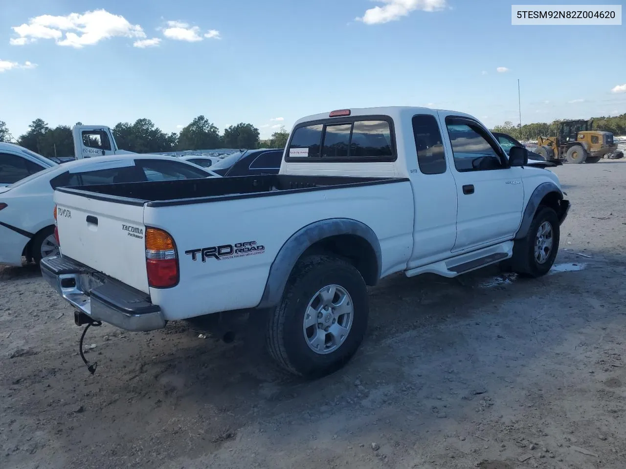 2002 Toyota Tacoma Xtracab Prerunner VIN: 5TESM92N82Z004620 Lot: 77122934