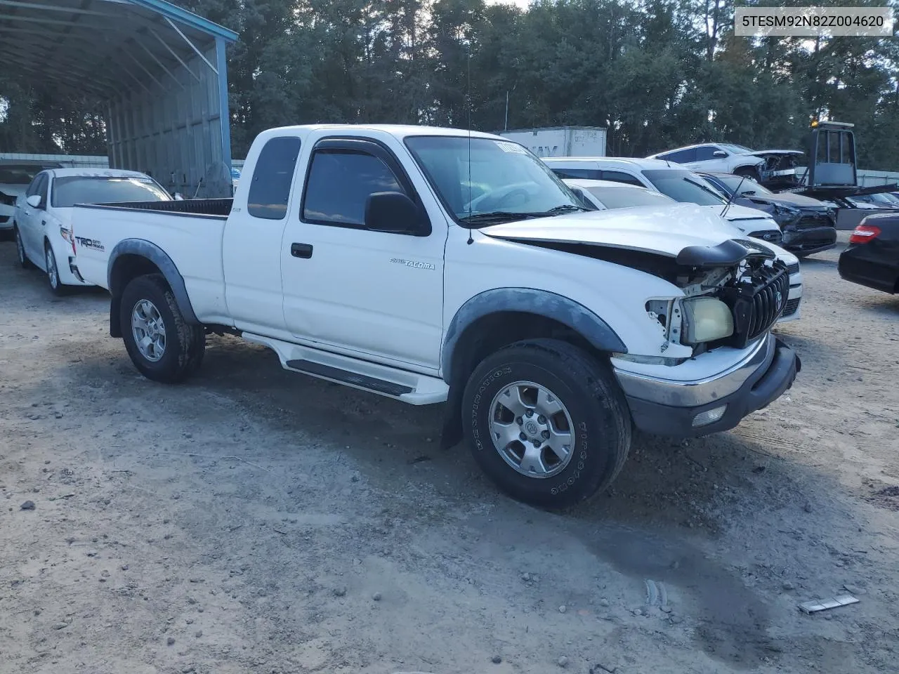 2002 Toyota Tacoma Xtracab Prerunner VIN: 5TESM92N82Z004620 Lot: 77122934